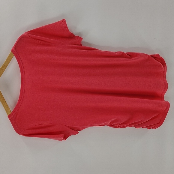 Isabel Maternity By Ingred & Isabel V Neck Tee Size XL Pink Short Sleeve Tee - Picture 7 of 7